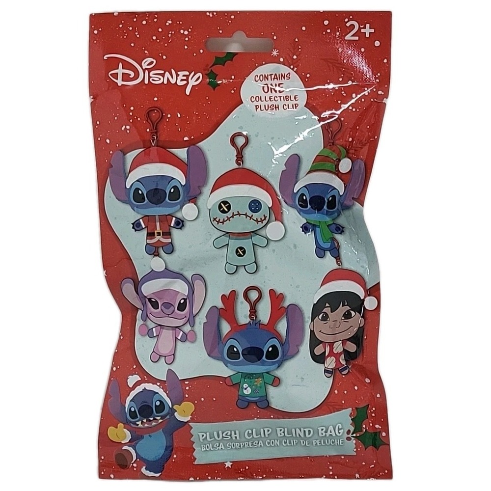 Disney Lilo & Stitch Blind Bag Plush Clip-On Character - Sealed Bag! Toy Gift